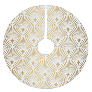 Art Deco: Goud-wit Elegantie. Kerstboom Rok