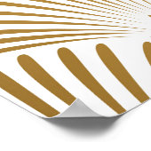 Art Deco: Goud-wit Elegantie. Poster (Hoek)