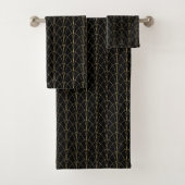 Art Deco gouden bogen Bad Handdoek (Insitu)