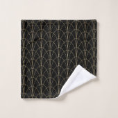 Art Deco gouden bogen Bad Handdoek (Wasdoekje)