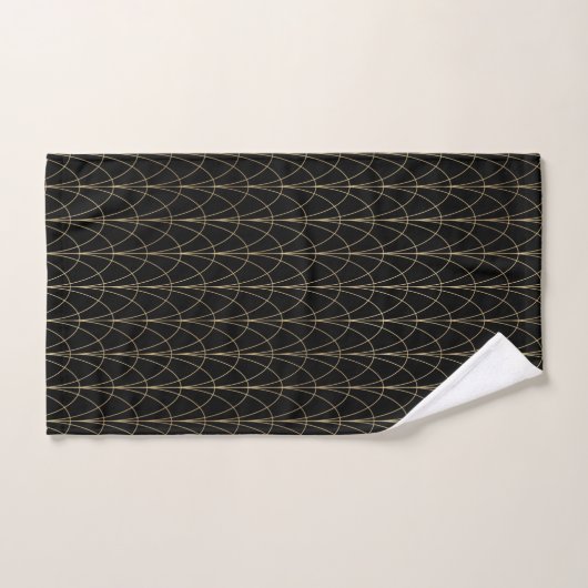 Art Deco gouden bogen Bad Handdoek (Handdoek)