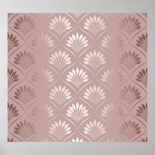 Art Deco: Gouden traliewerk Elegantie. Poster