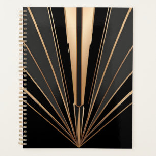 Art Deco Gouden Waaiers Geometrische Elegantie Planner