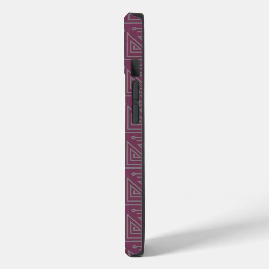 Art Deco Gray Mazes Case-Mate iPhone Case (Achterkant / Links)