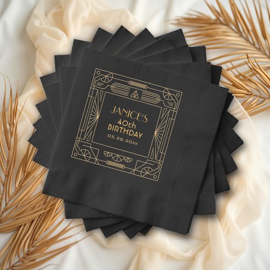 Art Déco Great Gatsby Anniversaire Personnalisé