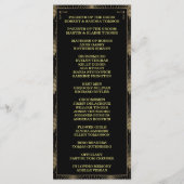 Art Deco Great Gatsby Custom Program Programma (Achterkant)
