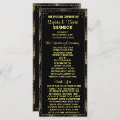 Art Deco Great Gatsby Custom Program Programma (Voorkant / Achterkant)