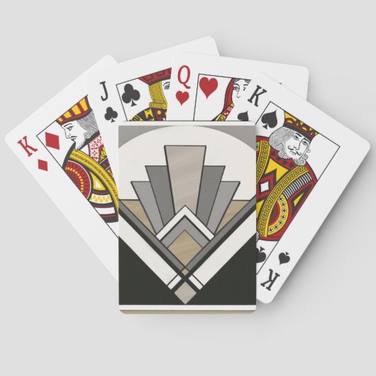 Art Deco Great Gatsby Design-afspeelkaarten Speelkaarten (Achterkant)