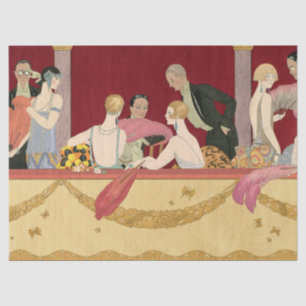 Art Deco Great Gatsby Flapper Art Artwork Tissuepapier