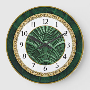 Art Deco Groen Grote Klok