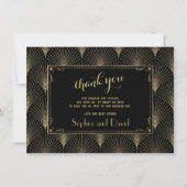  Art Deco Grote Gatsby bruiloft BEDANKT (Achterkant)