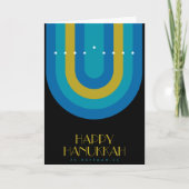 ART DECO HANUKKAH FEESTDAGEN KAART (Voorkant)