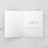 ART DECO HANUKKAH FEESTDAGEN KAART (Binnen)