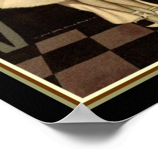 Art Deco Harlequin Print- "Pierrot & Pierrette" Poster (Hoek)