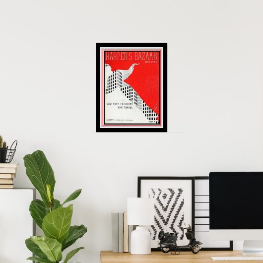 Art Déco Harper's Bazaar 1935 Imprimer 16x20 (Bureau à domicile)