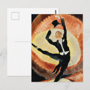 Art Deco Heren Danser Tophoed uit de Jaren 20 Anti Briefkaart