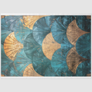 Art Deco, Herhalend Patroon, Getextileerde Tegeltj Tissuepapier