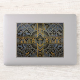 Art Deco Heritage Flag | Sweden | 1920s Decal Sticker