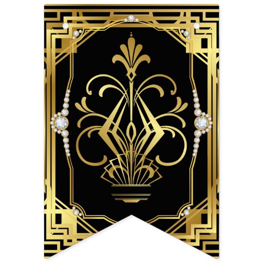 Art Deco Het aantrekken van de Ritz Vlaggetjes (Eerste vlag)