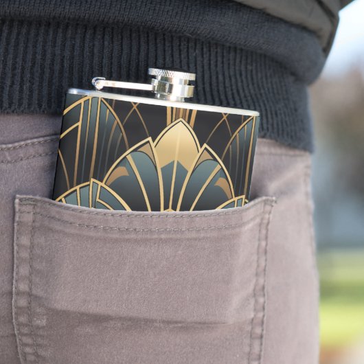 Art Deco Heupfles (Voorbeeld)