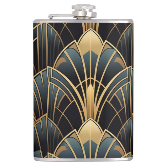Art Deco Heupfles (Voorkant)