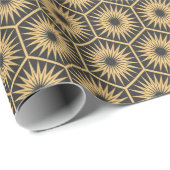 Art Deco hexagonal naadloos  behang Cadeaupapier (Rol Hoek)