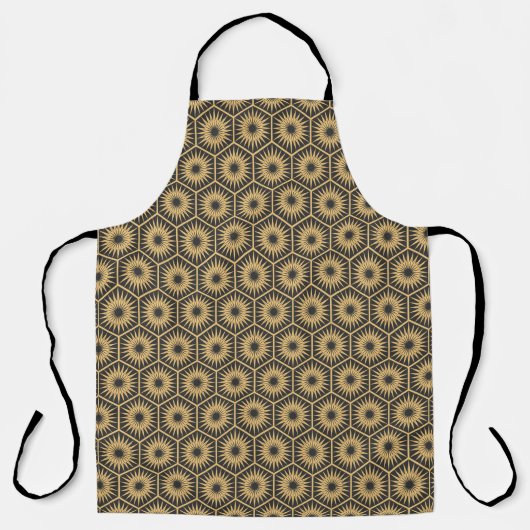 Art Deco hexagonal naadloos behang Schort (Voorkant)