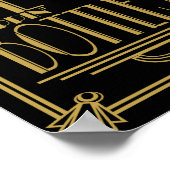 Art Deco "Hij Pop de vraag" Afdrukken Poster (Hoek)