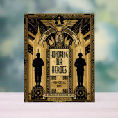 Art déco Honoring Our Heroes Jour du Souvenir (Neutre)