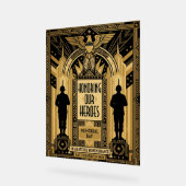 Art déco Honoring Our Heroes Jour du Souvenir (Angle)