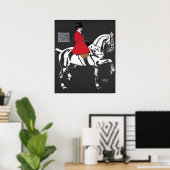ART DECO HORSE et RIDER : Poster d'art (Bureau à domicile)