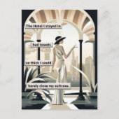 Art Deco Hotel Gast Briefkaart (Voorkant)