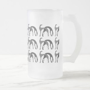 Art Deco Hounds Vorstglas Bierpul Matglas Bierpul
