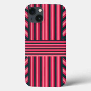 Art Deco Houtskool Roze Abstract Elegant Patroon iPhone 13 Hoesje