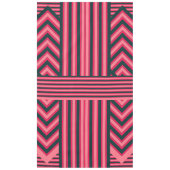 Art Deco Houtskool Roze Abstract Elegant Patroon Tafelkleed (Voorkant)