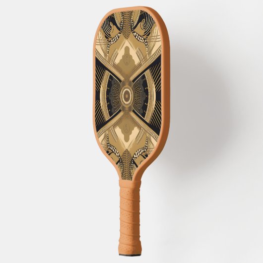 Art deco hypnotische boze oog pickleball paddle (Links)