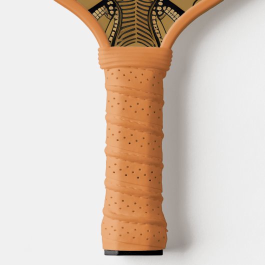 Art deco hypnotische boze oog pickleball paddle (Handvat)