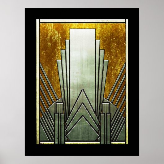 Art Deco Iconic Poster. Poster (Voorkant)