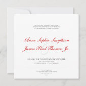 Art déco II Faire-part de mariage moderne (Devant)