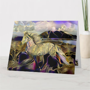 Art Deco IJslands Paard Kaart