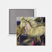 Art Deco IJslands paard Magneet (Voorkant / Achterkant)