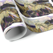 Art Deco IJslandse paarden Cadeaupapier (Rol Hoek)