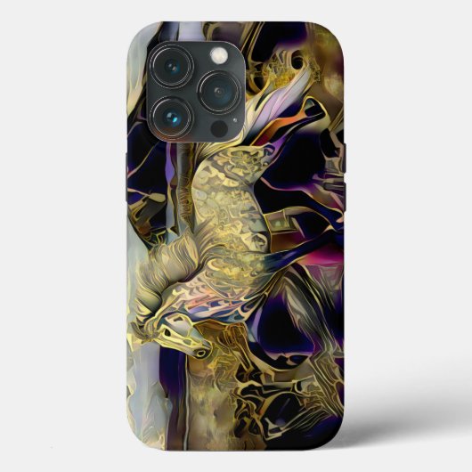 Art Deco IJslandse paarden Case-Mate iPhone Case (Achterkant)