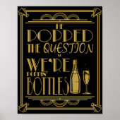 Art déco "Il pop la question" Imprimer (Devant)