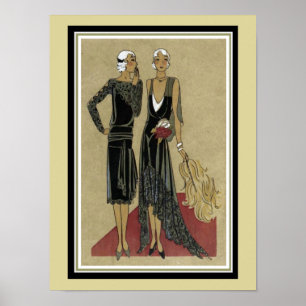 Art Déco Imprimer "Tapis rouge" 12 x 16 Poster