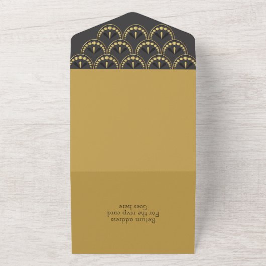  art deco in één uitnodiging (Buitenkant)