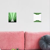 Art deco in het groen muurkunst sets (Woonkamer)