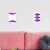 Art deco in het paarse muurkunst sets (Woonkamer)