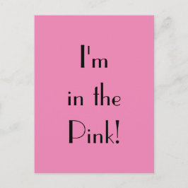 Art Deco in het Pink Phrase Briefkaart