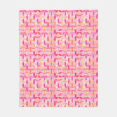 Art Deco industriële chic - roze, perzik, goud Fleece Deken (Voorkant)